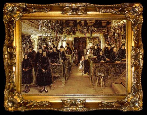 framed  Otto Mueller Betende Frauen beim Vaterunser, ta009-2
